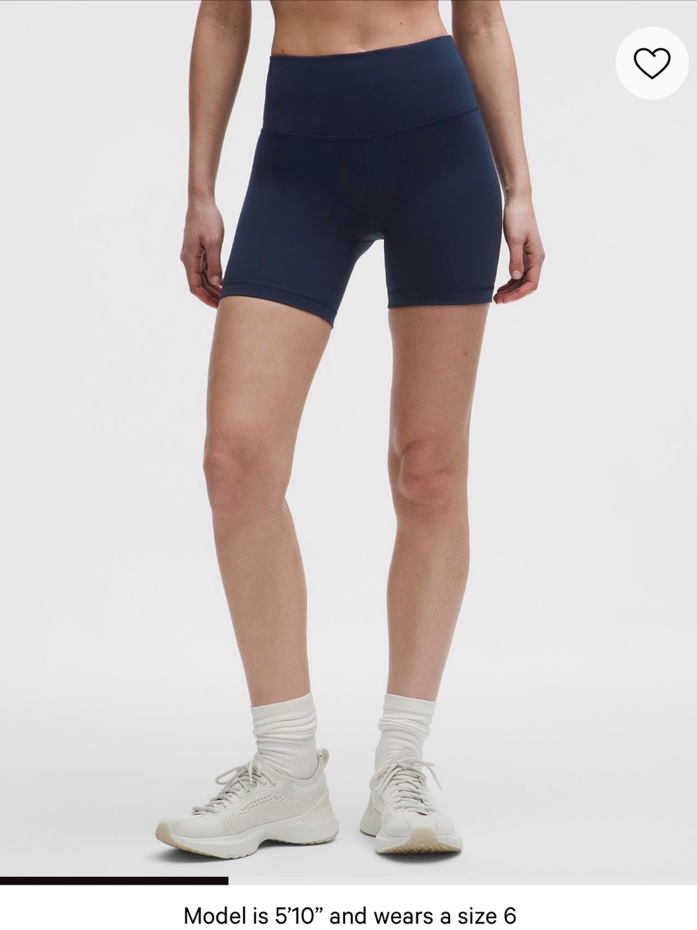 lululemon Wunder Train High-Rise Short 6" - True Navy